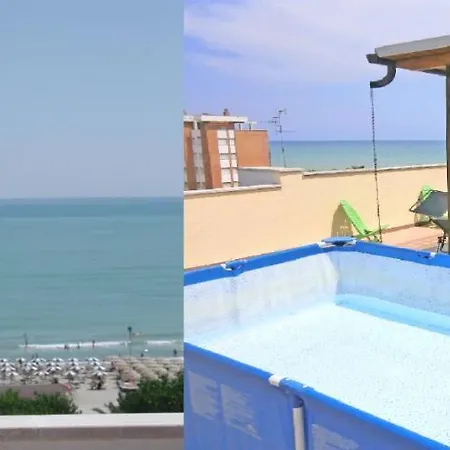 Casa Bella Attico Fronte Mare Con Piscina * Alba Adriatica